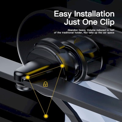 Автомобільний тримач Essager Tourist Gravity Car Mount Phone Holder (EZJZL-TR01) Black