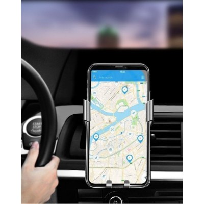 Автомобільний тримач UGREEN LP130 Gravity Drive Air Vent Mount Phone Holder (50564) Space Gray