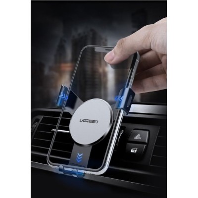 Автомобільний тримач UGREEN LP130 Gravity Drive Air Vent Mount Phone Holder (50564) Space Gray