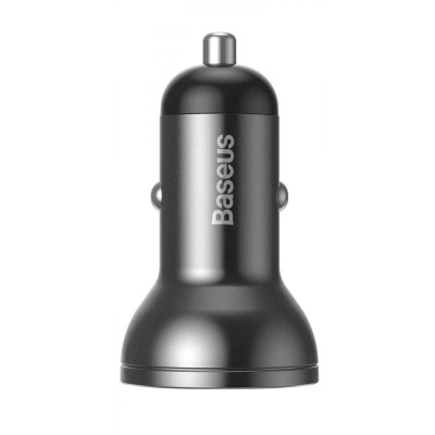 АЗП 2USB Baseus Digital Display (4.8A 24W) (CCBX-0G) Grey