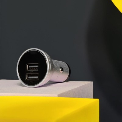 АЗП 2USB Baseus Digital Display (4.8A 24W) (CCBX-0G) Grey