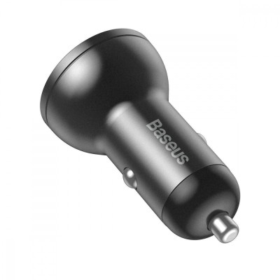 АЗП 2USB Baseus Digital Display (4.8A 24W) (CCBX-0G) Grey