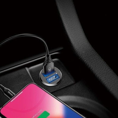 АЗП Baseus Grain Metal 3.1A/2USB (CCALL-ML02) White АЗП Baseus Grain Metal 3.1A/2USB (CCALL-ML02) White