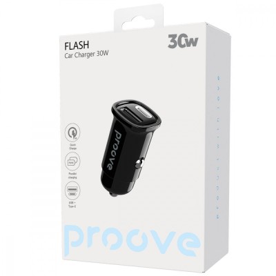 АЗП Proove Flash 30W (Type-C + USB) (CCFL30111201) black