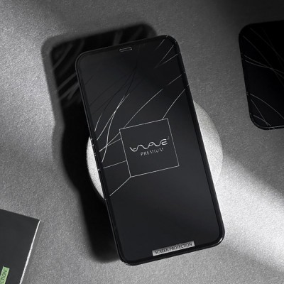 Захисне скло iPhone 14 Pro/15/16 WAVE Premium black