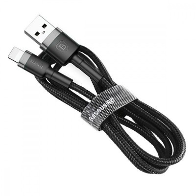 Кабель Baseus Cafule Type-C to Type-C PD 2.0 60W (2m) CATKLF-HG1 (gray/black)