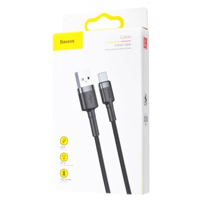 Кабель Baseus Cafule USB кабель USB For Type-C 2A 3m (CATKLF-U09) Red/Red