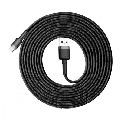Кабель Baseus Cafule USB кабель USB For Type-C 2A 3m (CATKLF-U09) Red/Red