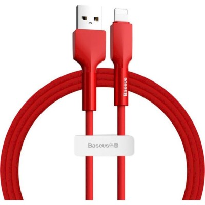 Кабель Baseus Silica Lightning (CALGJ-09) Red 1m