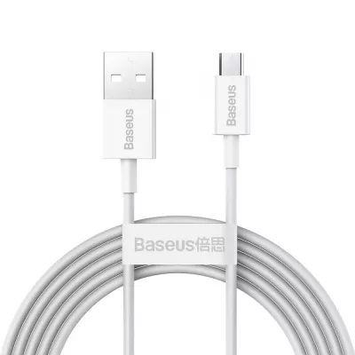 Кабель Baseus Superior Series Fast Charging Data USB кабель USB To Micro 2A 2 М (CAMYS-A02) White