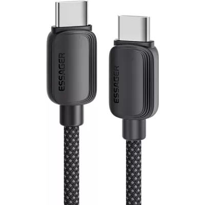 Кабель ESSAGER Breeze USB Cable Type C To Type C 1M 100W (EXCTT1-WL01-P) Black