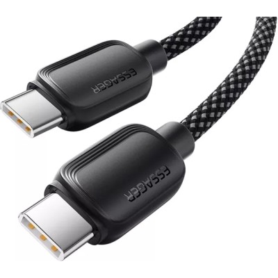 Кабель ESSAGER Breeze USB Cable Type C To Type C 1M 100W (EXCTT1-WL01-P) Black Кабель ESSAGER Breeze USB Cable Type C To Type C 1M 100W (EXCTT1-WL01-P) Black