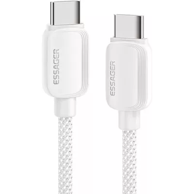 Кабель ESSAGER Breeze USB Cable Type C To Type C 1M 100W (EXCTT1-WL02-P) White