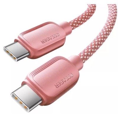 Кабель ESSAGER Breeze USB Cable Type C to Type C 1M 100W (EXCTT1-WL04-P) Pink
