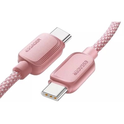 Кабель ESSAGER Breeze USB Cable Type C to Type C 1M 100W (EXCTT1-WL04-P) Pink