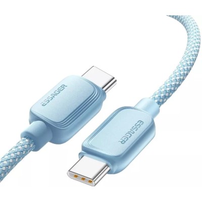 Кабель ESSAGER Breeze USB Cable Type C to Type C 2M 100W (EXCTT1-WLA03-P) Blue