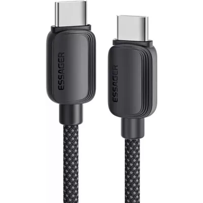 Кабель ESSAGER Breeze USB Cable Type C to Type C 3M 100W (EXCTT1-WLC01-P) Black