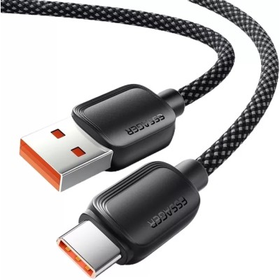 Кабель ESSAGER Breeze USB Cable USB-A to Type C 1M 100W (EXC7A-WL01-P) Black