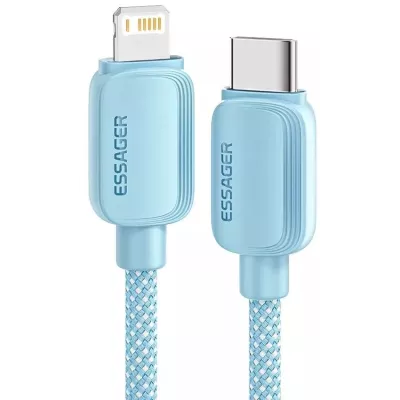 Кабель ESSAGER Breeze USB Cable USB-C to Ligthning 1M 20W (EXCTL-WL03-P) Blue