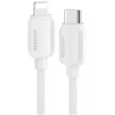 Кабель ESSAGER Breeze USB Cable USB-C To Ligthning 2M 20W (EXCTL-WLA02-P) White