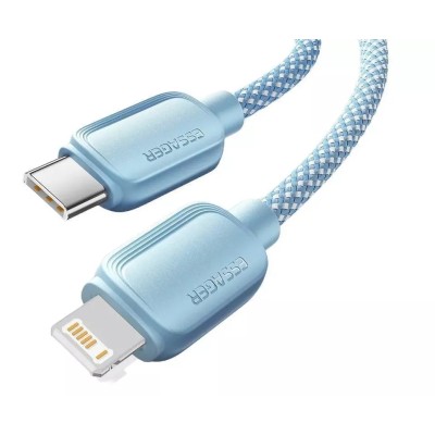 Кабель ESSAGER Breeze USB Cable USB-C to Ligthning 2M 20W EXCTL-WLA03-P) Blue
