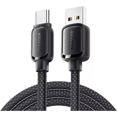 Кабель ESSAGER Jelly Bean Type-A-Type-C 7A Fully Compatible Magnetic Data Cable 1M (EXCT-TD01-P) Black