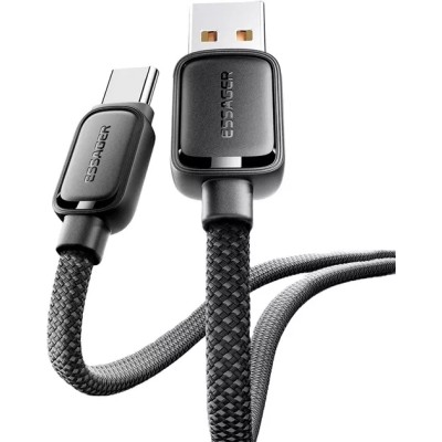 Кабель ESSAGER Jelly Bean Type-A-Type-C 7A Fully Compatible Magnetic Data Cable 1M (EXCT-TD01-P) Black
