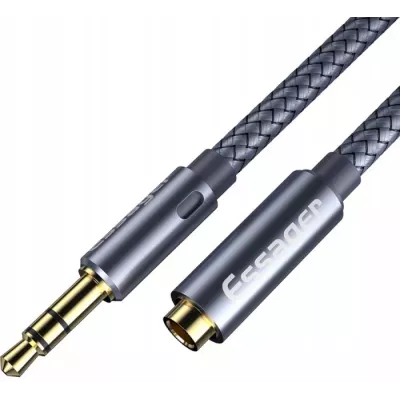 Кабель ESSAGER Monster Headphone Extension Cable Jack 3.5mm Audio Aux Cable 3.5 mm Female Splitter Adapter 2M (EYPY35-MYA0G)