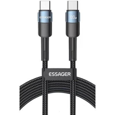 Кабель Essager Star 100W USB Charging Cable Type C to Type C 1m (EXCTT1-XC03) Blue