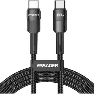 Кабель Essager Star 100W USB Charging Cable Type C to Type C 2m (EXCTT1-XCA01) Black