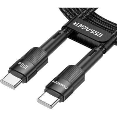 Кабель Essager Star 100W USB Charging Cable Type C to Type C 3m (EXCTT1-XCC01) Black