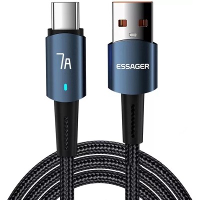Кабель Essager Sunset Type-C 7A USB Charging And Data Fully Compatible Cable 1m (EXC7A-CG03-P) Blue