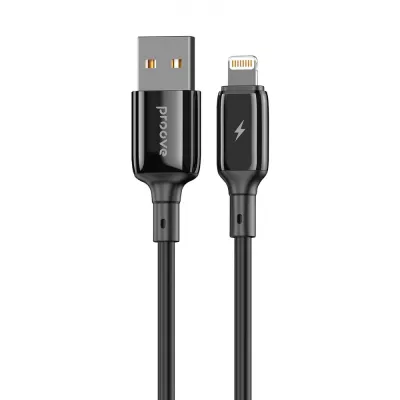 Кабель Proove Flex Metal Lightning 2.4A (1m) (CCFM20001101) Black