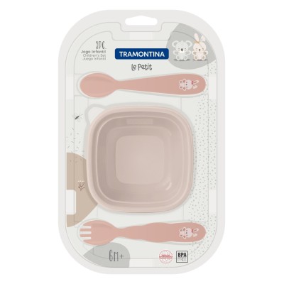 Набір посуду дит. TRAMONTINA Baby Le Petit 3пр. orange (23797/403) Набір посуду дит. TRAMONTINA Baby Le Petit 3пр. orange (23797/403)