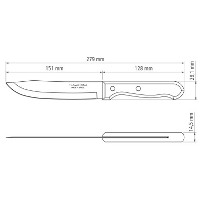 Ніж TRAMONTINA DYNAMIC ніж поварський 152 мм інд.упаковка (22318/106)