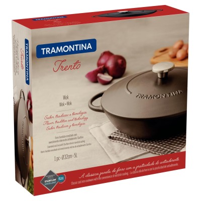 Сковорода TRAMONTINA TRENTO чугун ВОК 5л (20806/032)