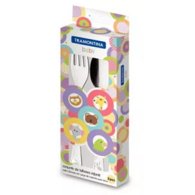 Столові прилади TRAMONTINA BABY /X2 пр. Стол.приладів (66970/030)