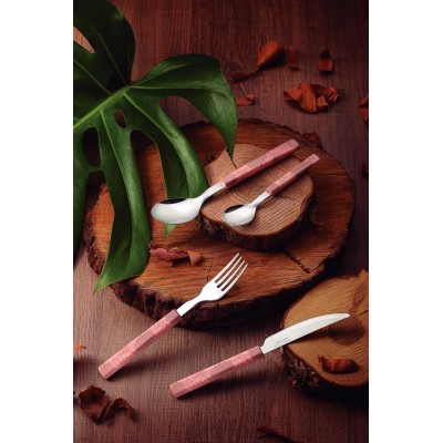 Столові прилади TRAMONTINA BLISS набір стол.приб.16пр в лотці pastel pink (29899/129)
