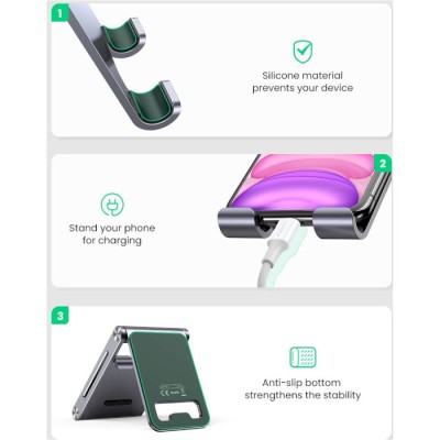 Тримач Для телефона UGREEN LP263 Phone Holder With Roller (80708) White