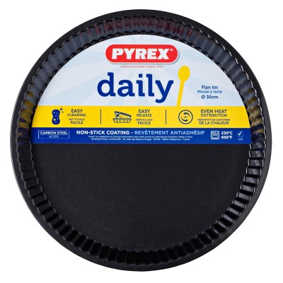 Форма PYREX DAILY мет.форма кругла хвилясті бортики 30см (1.8л) (DM31BN6/3046) Форма PYREX DAILY мет.форма кругла хвилясті бортики 30см (1.8л) (DM31BN6/3046)