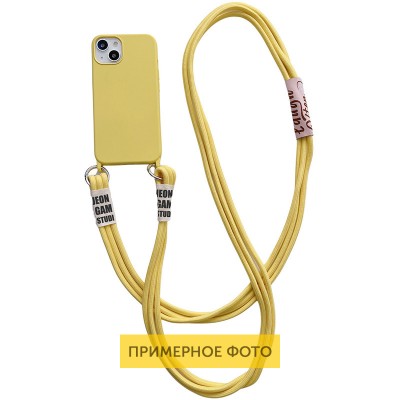 Чехол TPU two straps California для Apple iPhone 12 Pro Max (6.7") Желтый