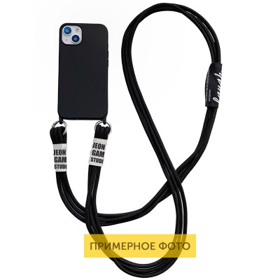Чехол TPU two straps California для Apple iPhone 12 Pro Max (6.7") Черный