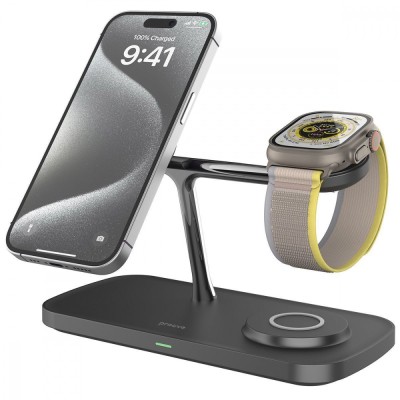 Бездротовий зарядний пристрій Proove Magnetic Field Pro 3 in 1 Qi2 (WSMP15002001) black