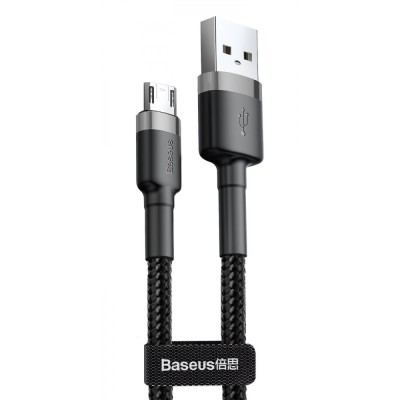 Кабель Baseus Cafule Micro 2.4A 0.5 М (CAMKLF-AG1) G-Black