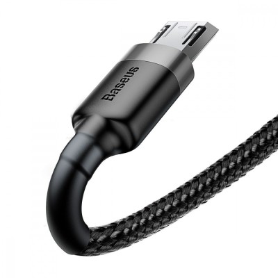 Кабель Baseus Cafule Micro 2.4A 0.5 М (CAMKLF-AG1) G-Black