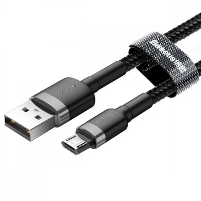 Кабель Baseus Cafule Micro 2.4A 0.5 М (CAMKLF-AG1) G-Black