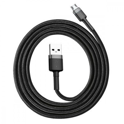 Кабель Baseus Cafule Micro 2.4A 0.5 М (CAMKLF-AG1) G-Black