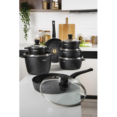 Каструля RINGEL Koriander алюм 18 см з кришкою 1.9 л (RG-2107-18) Каструля RINGEL Koriander алюм 18 см з кришкою 1.9 л (RG-2107-18)