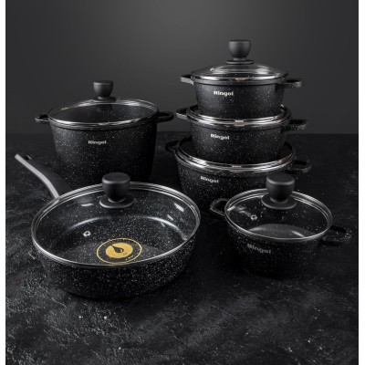 Каструля RINGEL Koriander алюм 18 см з кришкою 1.9 л (RG-2107-18) Каструля RINGEL Koriander алюм 18 см з кришкою 1.9 л (RG-2107-18)