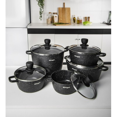 Каструля RINGEL Koriander алюм 20 см з кришкою 2.4 л (RG-2107-20) Каструля RINGEL Koriander алюм 20 см з кришкою 2.4 л (RG-2107-20)